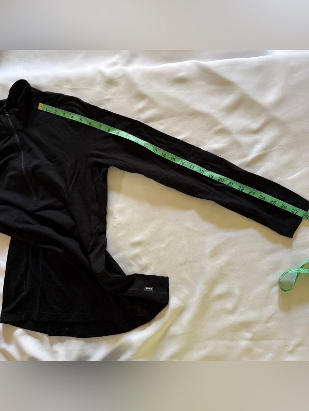 REI Black 100% Wool Long-Sleeve Quarter-Zip Pullover - Picture 5 of 7